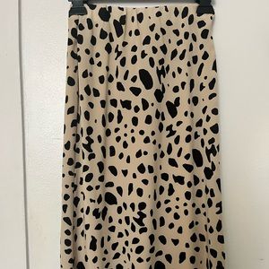 JAPNA Animal print midi skirt  -worn twice-
